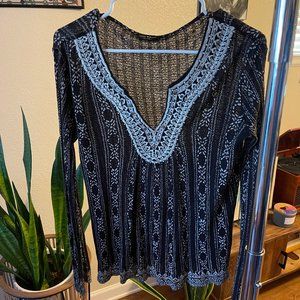 Lucky Brand Black Long sleeve size S